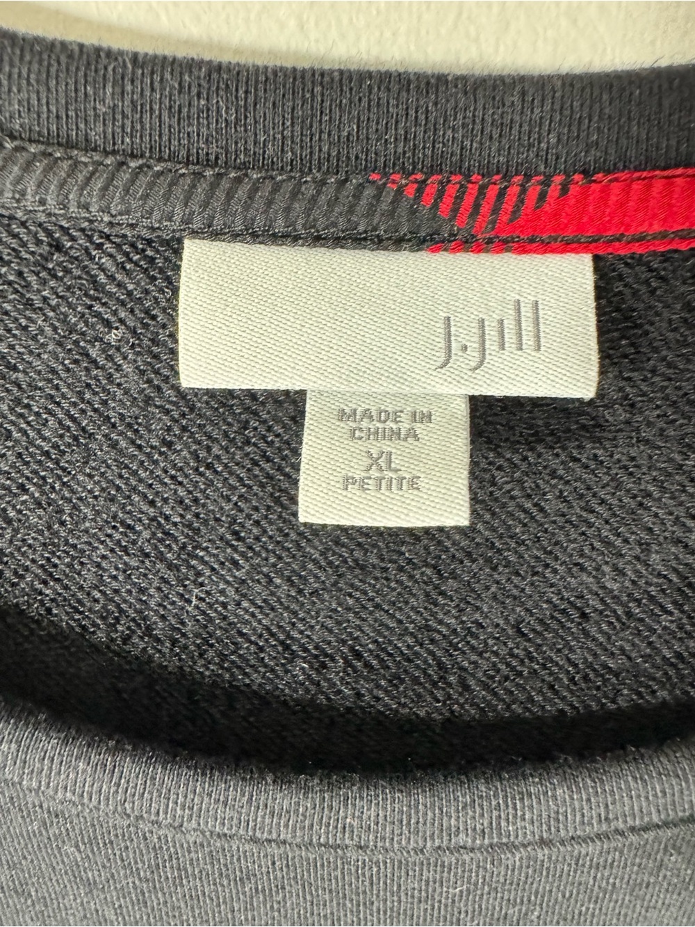 J. Jill Mixed Media Buffalo Plaid Dress Long Sleeve XL Petite - Picture 7 of 10